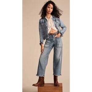 NWT Lucky Brand Lucky Legend High Rise Crop Wide Leg Jeans Size 12/31 Loose